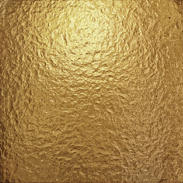 Fine crinkled gold aluminium foil — Stock Photo, Image