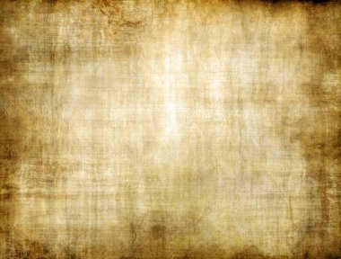 Old yellow brown vintage parchment paper texture clipart