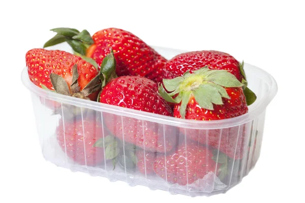 Strawberries in box. — Stock Photo, Image