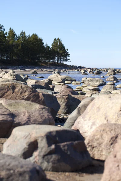 Камни в море . — стоковое фото