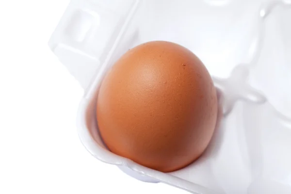 Brązowy jajko. — Zdjęcie stockowe