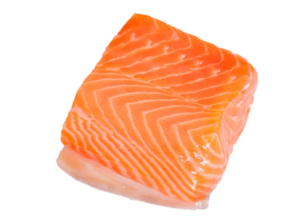Filete de salmón sobre blanco . —  Fotos de Stock