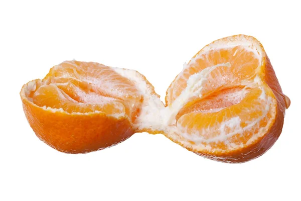 Déchirure en deux mandarines . — Photo