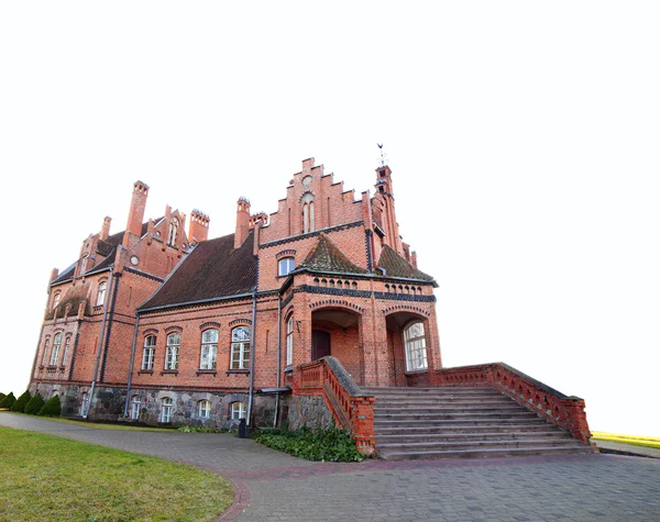Jaunmoku hrad v Lotyšsku, Evropa. — Stock fotografie