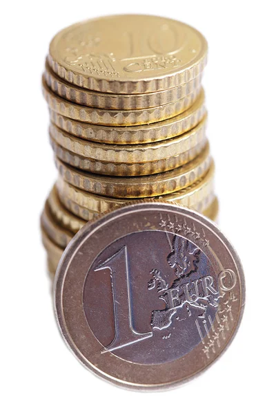 Euro-moedas . — Fotografia de Stock