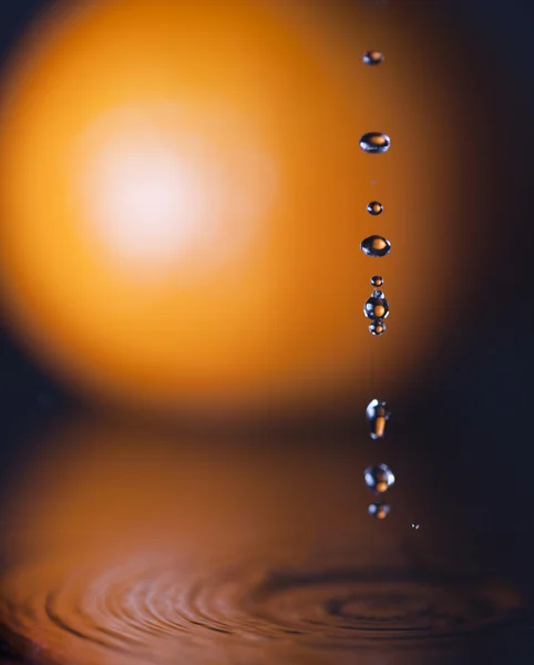 Water and mandarin. — Stock Photo, Image