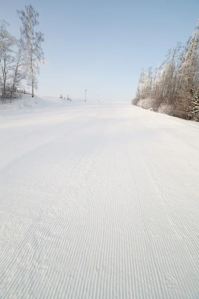 Pista de esqui . — Fotografia de Stock