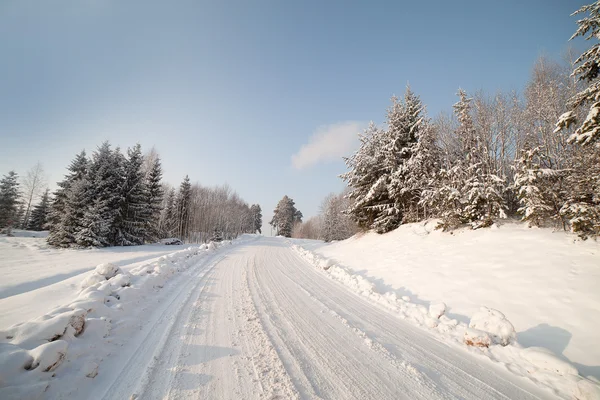 Zimní cesta. — Stock fotografie
