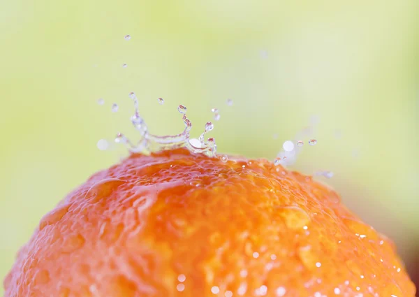 Mandarinka a voda. — Stock fotografie