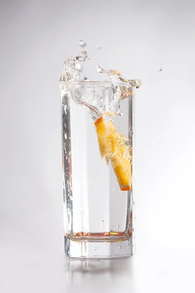 Mandarin in glass. — Stock Photo, Image