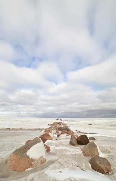 Ruínas do quebra-mar . — Fotografia de Stock