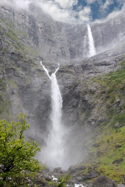 Waterfall Mardalfossen. clipart