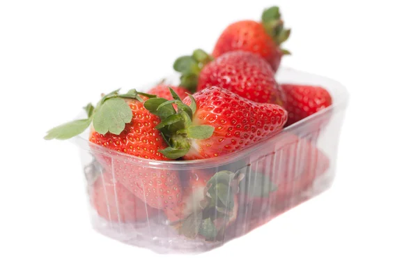 Strawberries in box. — Stock Photo, Image