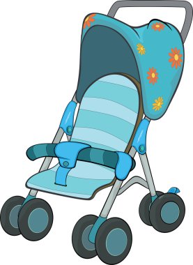 mavi bebek arabası