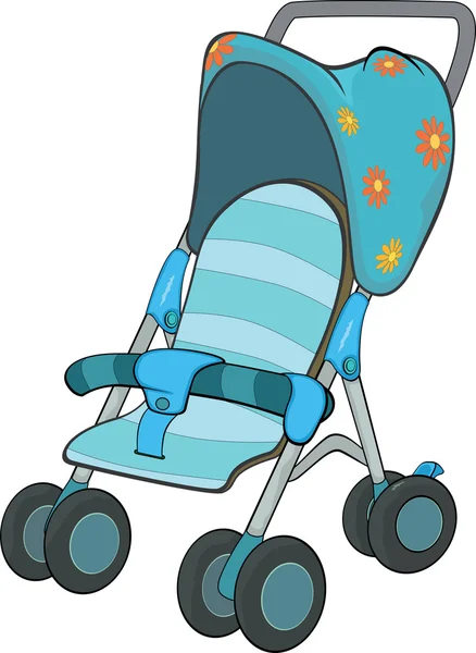 Transporte de bebé azul — Archivo Imágenes Vectoriales
