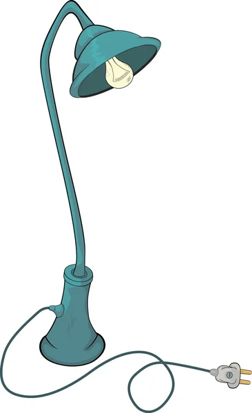 Lanterne de rue, lampe. Caricature — Image vectorielle