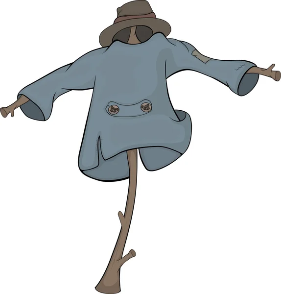 Scarecrow. Cartoon — Stock Vector