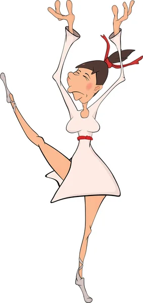 De ballerina. Cartoon — Stockvector