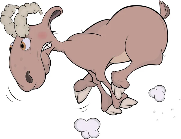 Ram. Caricatura — Vector de stock