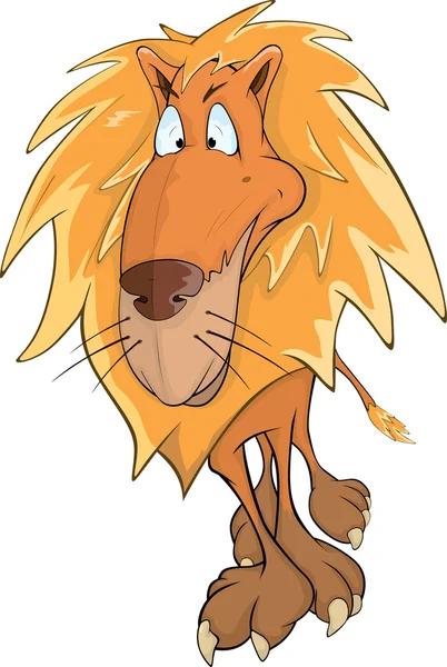 Lion. Cartoon — Stock Vector