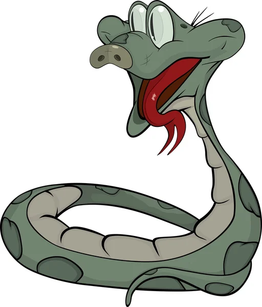 Serpente. Desenhos animados — Vetor de Stock