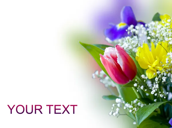 Güzel bir buket bahar çiçeği.