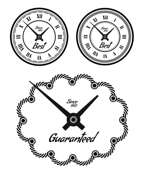 Zestaw zegarów vintage — Wektor stockowy