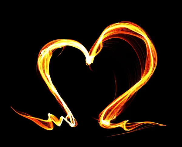 Серця вогню — стокове фото