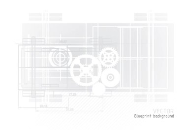 Technology blueprint abstract design clipart