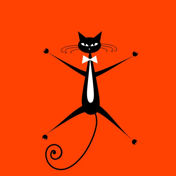 Забавна кішка для вашого дизайну — стоковий вектор