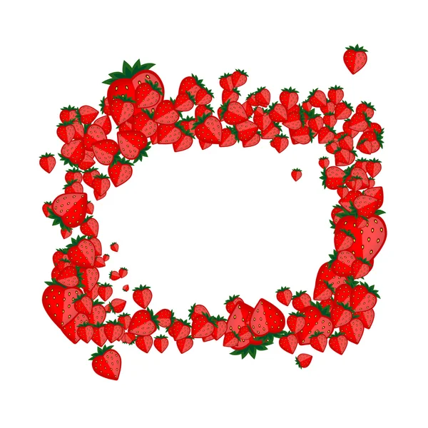 Κάσσα κατασκευάζονται από φράουλα για το σχέδιό σας — Διανυσματικό Αρχείο