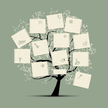 Wish tree for your design clipart