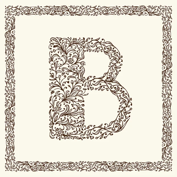 Lettera ornamentale per il vostro disegno — Vettoriale Stock