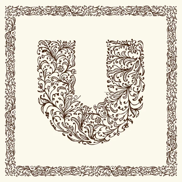 Carta ornamental para su diseño — Archivo Imágenes Vectoriales