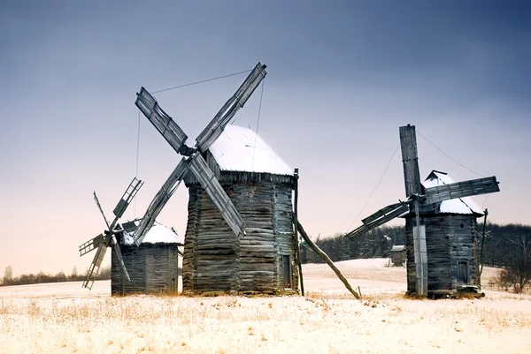 Old wooden windmill — Stock Photo, Image