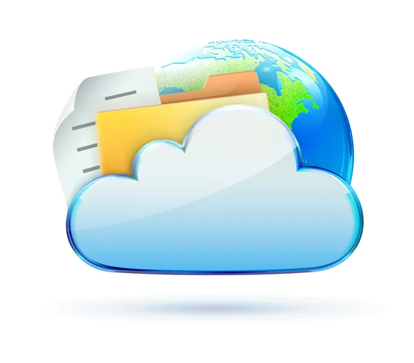 Ikone des Cloud-Konzepts — Stockfoto