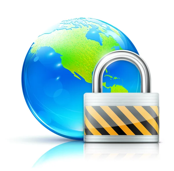 Global security concept — Stock Photo, Image
