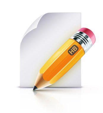 Yellow pencil clipart