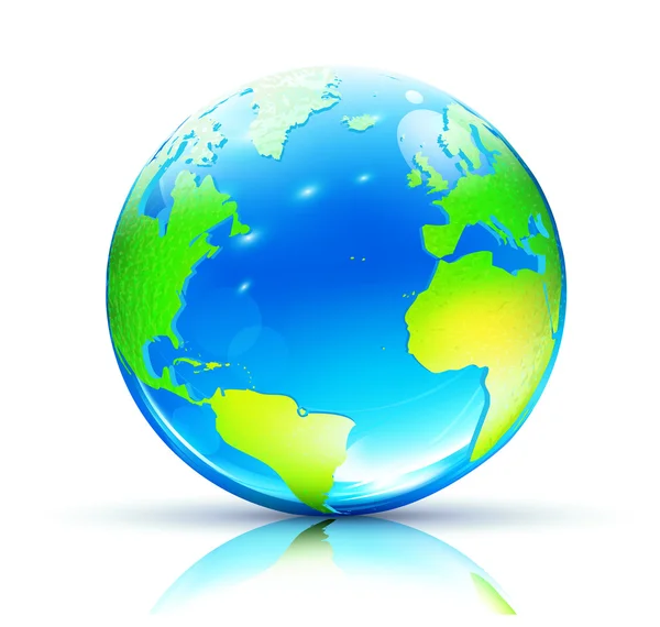 Globe brillant — Image vectorielle