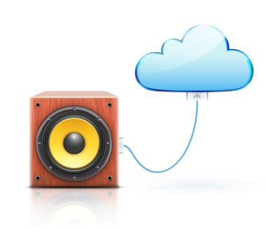 Cloud storage concept clipart