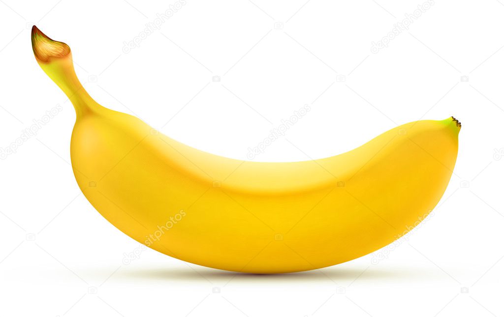 Shiny yellow banana — Stock Photo © ladyann #8224472