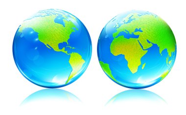 parlak earth harita Küre