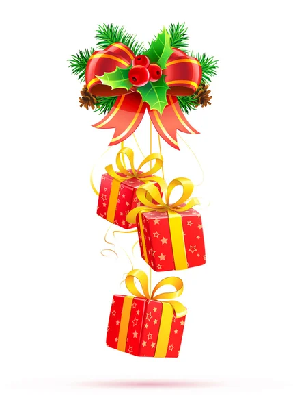Composition décorative de Noël — Image vectorielle