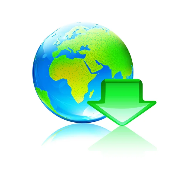 Global download concept — Stock Photo, Image