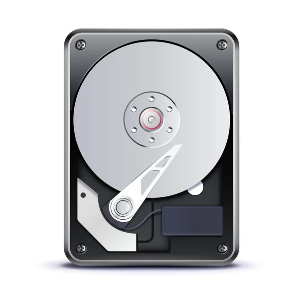 Otevřel pevný disk disk — Stock fotografie