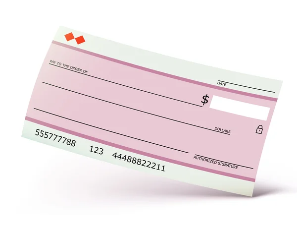 stock image Bank check