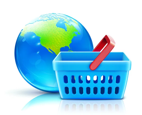 Conceito global de compras — Fotografia de Stock