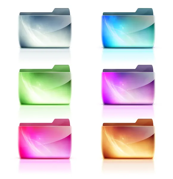 Folder icons — Stock Photo, Image