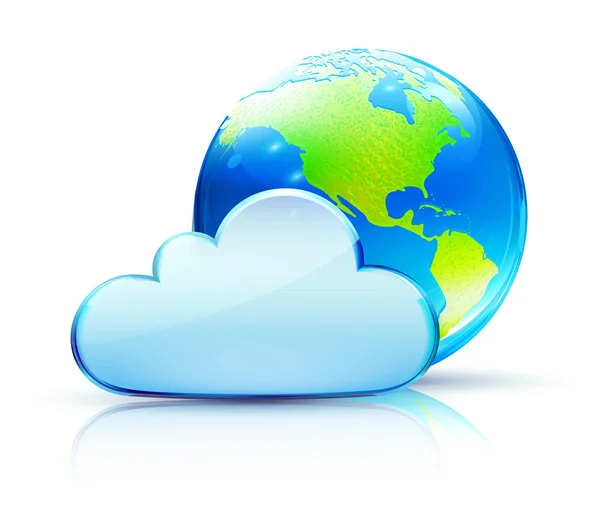 Ikona koncepcji chmury — Zdjęcie stockowe