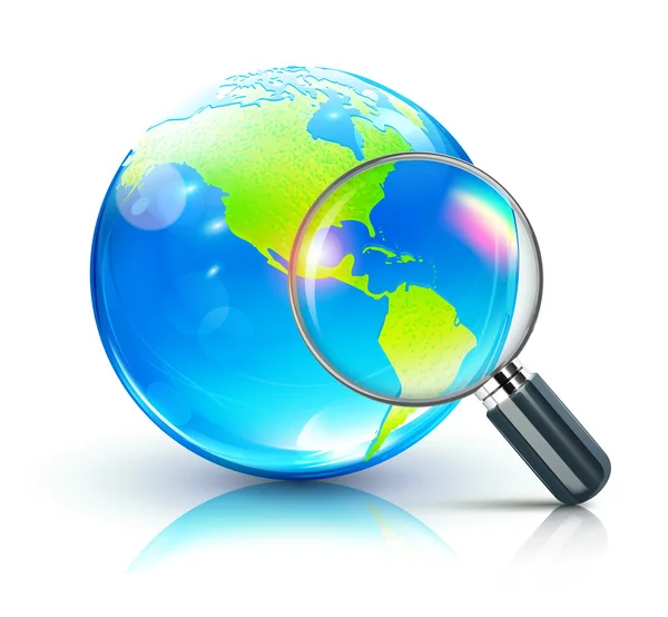 Концепція глобального пошуку — стоковий вектор
